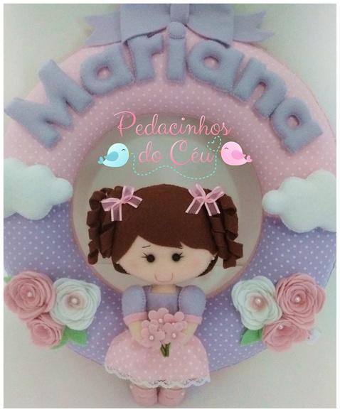 Guirlanda Maternidade menina florista
