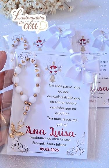 Kit 10 Lembrancinhas de Crisma