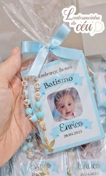 Kit 15 Lembrancinhas Mini Livrinho de Orações + Dezena