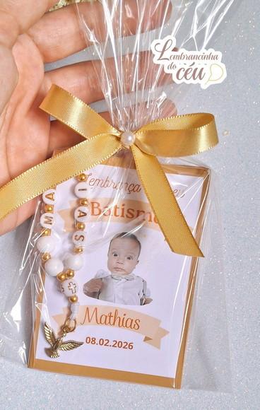 Kit 15 Lembrancinhas Mini Livrinho de Orações + Dezena