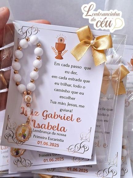 Kit 25 Lembrancinhas de Comunhão
