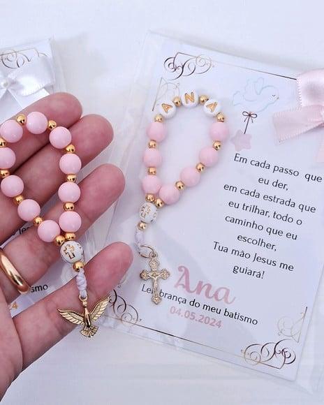 Kit 50 Lembrancinhas sem Nome para Batismo, Comunhão e Etc