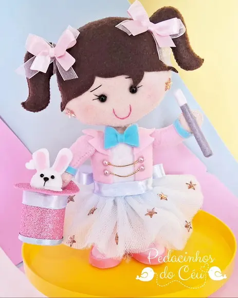 Boneca Mágica Circo Rosa