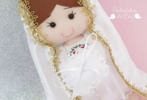 Boneca porta alianças Nossa Senhora de Fátima