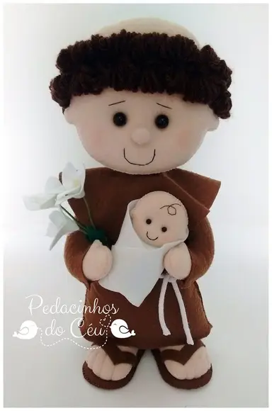 Boneco Santo Antônio Feltro