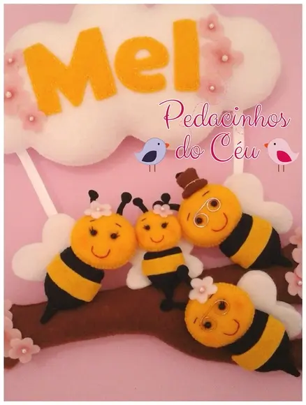 Enfeite de maternidade Abelhinhas