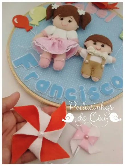 Enfeite de porta irmãos