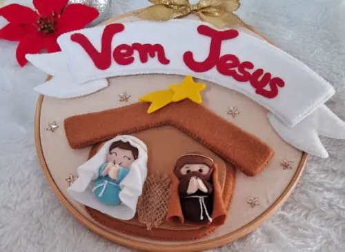 Enfeite de Porta Natal 2 em 1