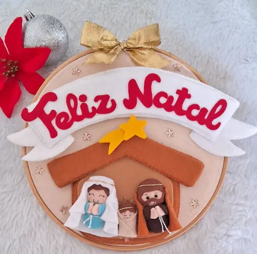 Enfeite de Porta Natal 2 em 1