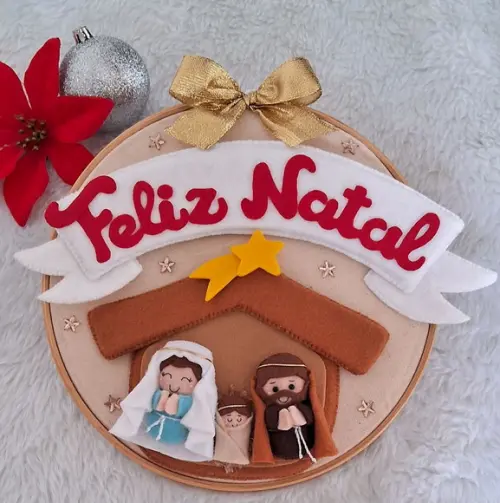 Enfeite de Porta Natal 2 em 1