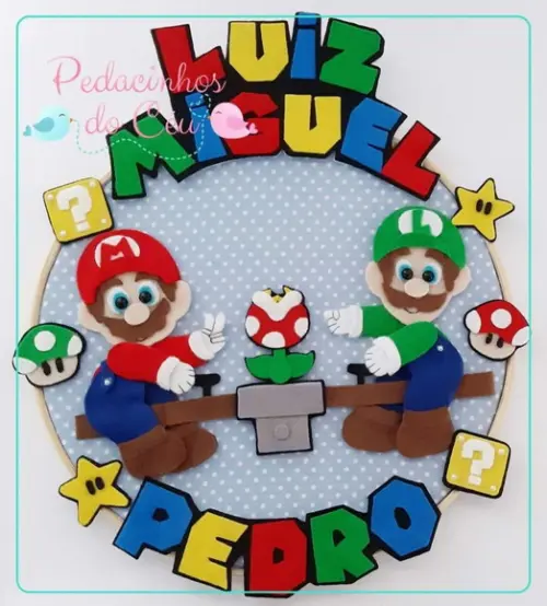 Enfeite de Porta Super Mario