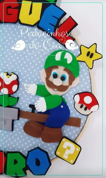 Enfeite de Porta Super Mario