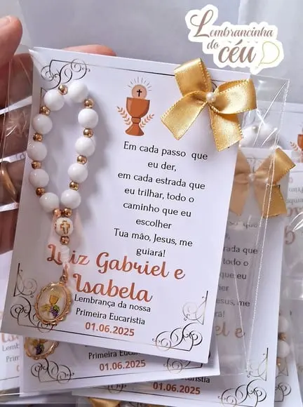 Kit 25 Lembrancinhas de Comunhão