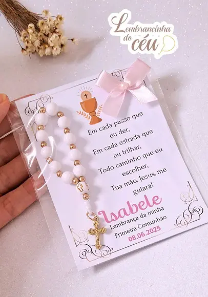 Kit 25 Lembrancinhas de Comunhão
