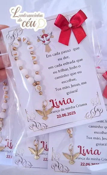 Kit 25 Lembrancinhas de Crisma