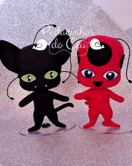 Kit Bonecos para Decoração de Festa Joaninha