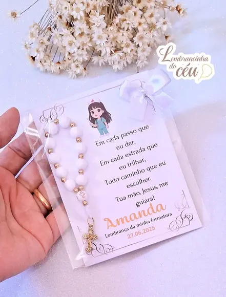 Kit com 20 Lembrancinhas Batismo, Comunhão, Outros