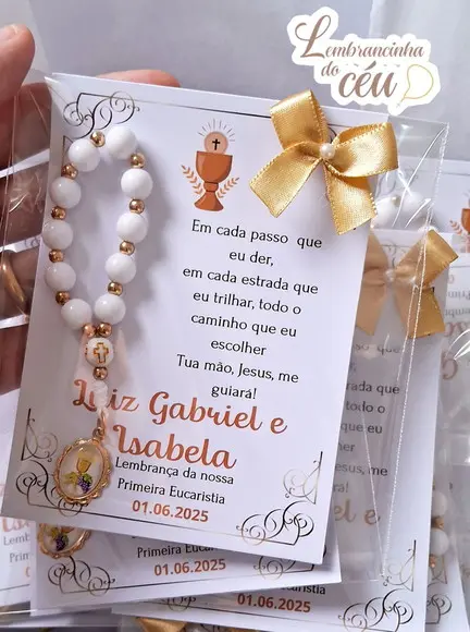 Kit com 20 Lembrancinhas Batismo, Comunhão, Outros