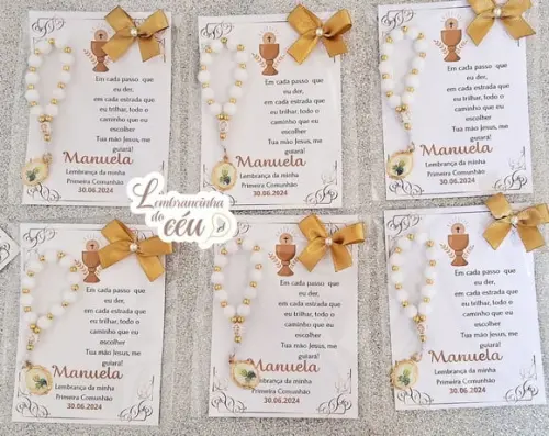 Lembrancinhas Mini Tercinho Primeira Comunhão