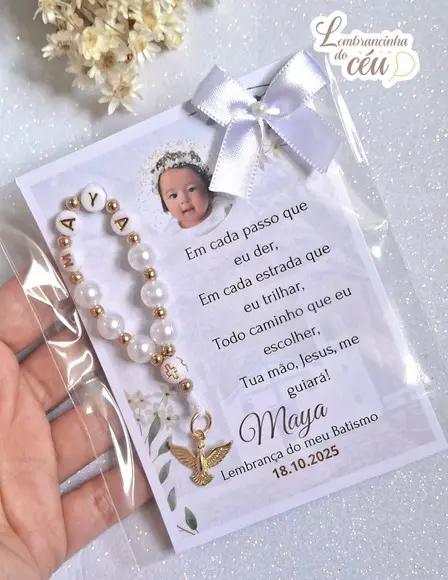 Lembrancinhas para Batizado Personalizada com Foto