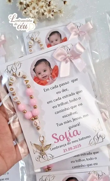 Lembrancinhas para Batizado Personalizada com Foto