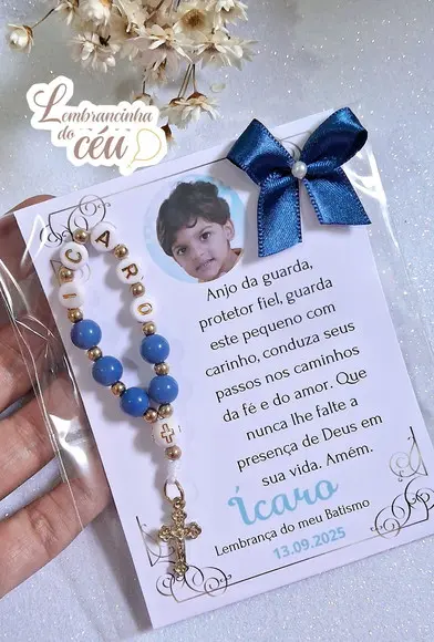 Lembrancinhas para Batizado Personalizada com Foto