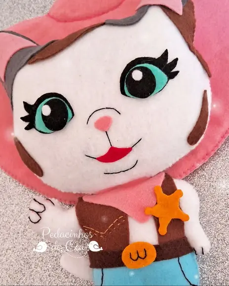 Xerife Callie em feltro