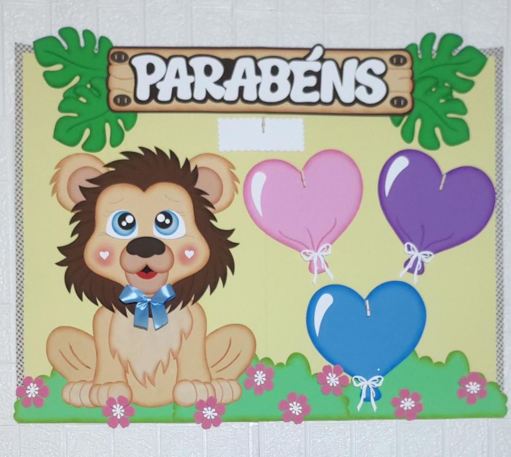 Cartaz parabéns em EVA