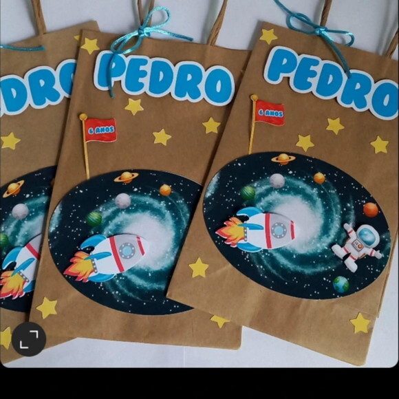 10 Sacolinhas Astronauta