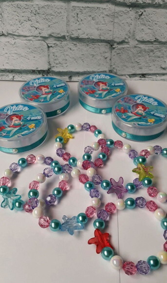 Lembrancinhas Pulseira Ariel Pequena Sereia