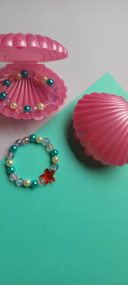 20 Lembrancinhas Pulseira Sereia na Concha