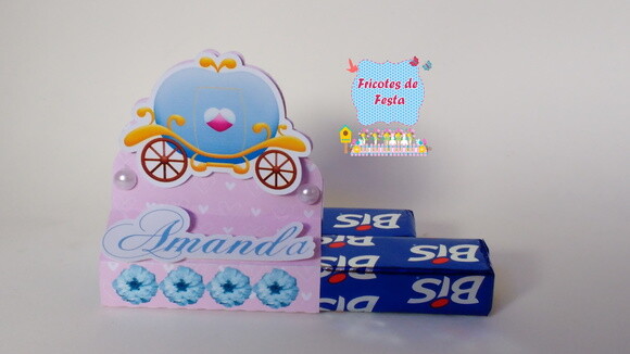 Caixinha Porta Chocolate Duplo Cinderela