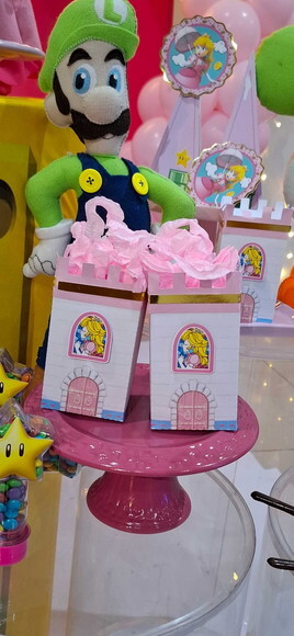 Kit Aniversário Decoração Princesa Peach Mario Bross
