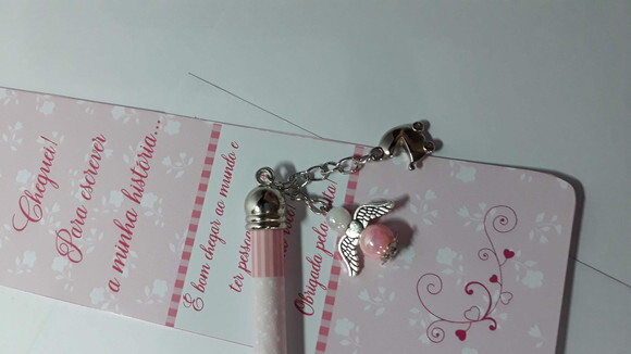 Lápis Personalizado Pingente Lembrancinha de Nascimento