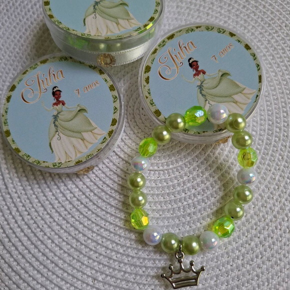 Lembrancinhas Pulseira Princesa Tiana
