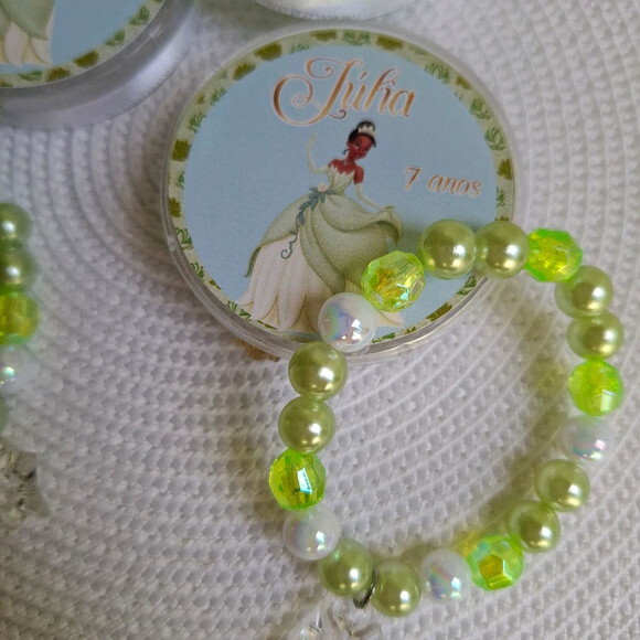 Lembrancinhas Pulseira Princesa Tiana