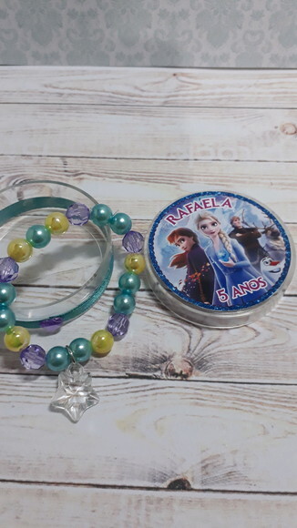 Pulseira Frozen - Lembrancinha aniversario