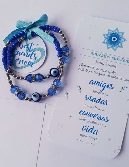 Pulseiras da Amizade Best Friend Forever Bff Olho Grego