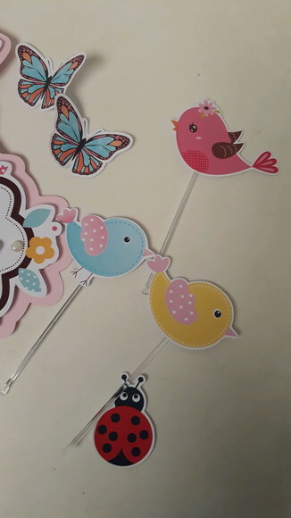 Topo Bolo Jardim Passarinhos