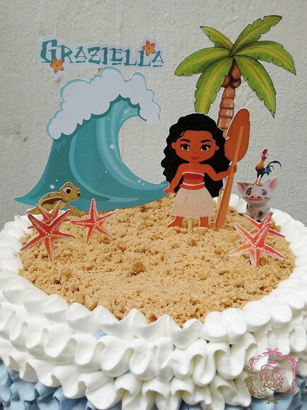 Topo de Bolo Moana
