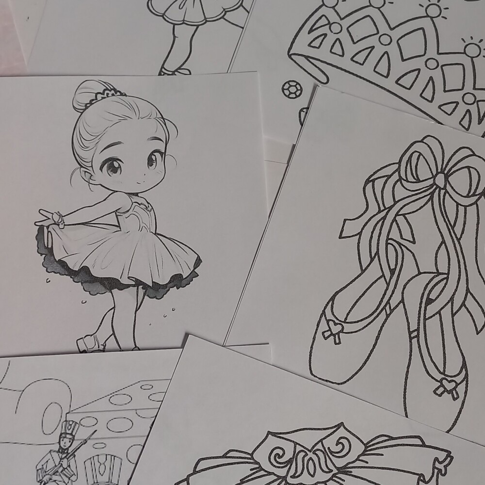 Mini Maletinha Bailarina kit colorir