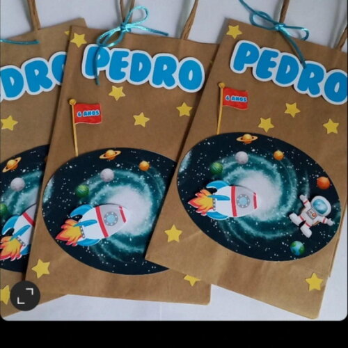 10 Sacolinhas Astronauta