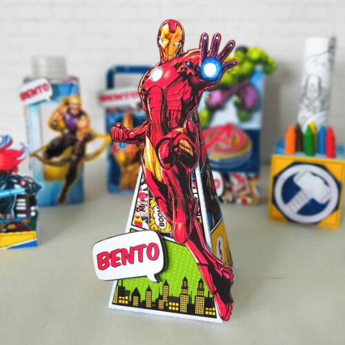 16 Caixinhas Decoração Festa Vingadores