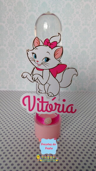 2 peças Gatinha Marie tubete+caixinha