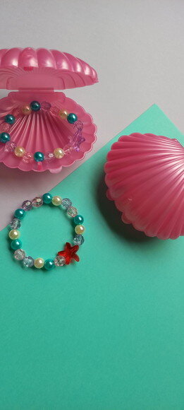 20 Lembrancinhas Pulseira Sereia na Concha