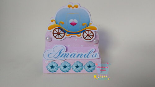 Caixinha Porta Chocolate Duplo Cinderela