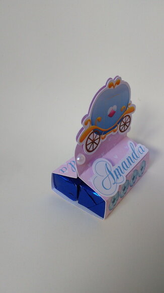 Caixinha Porta Chocolate Duplo Cinderela