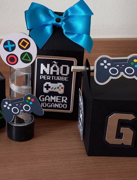 Kit 10 Caixinhas Aniversário Gamer Vídeo Game