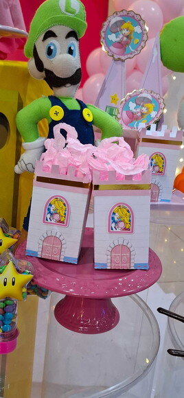 Kit Aniversário Decoração Princesa Peach Mario Bross