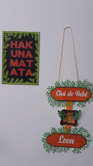Kit Festa Rei Leão Paine Mini Table